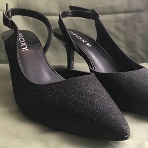 Proxy Black Slingback Heel